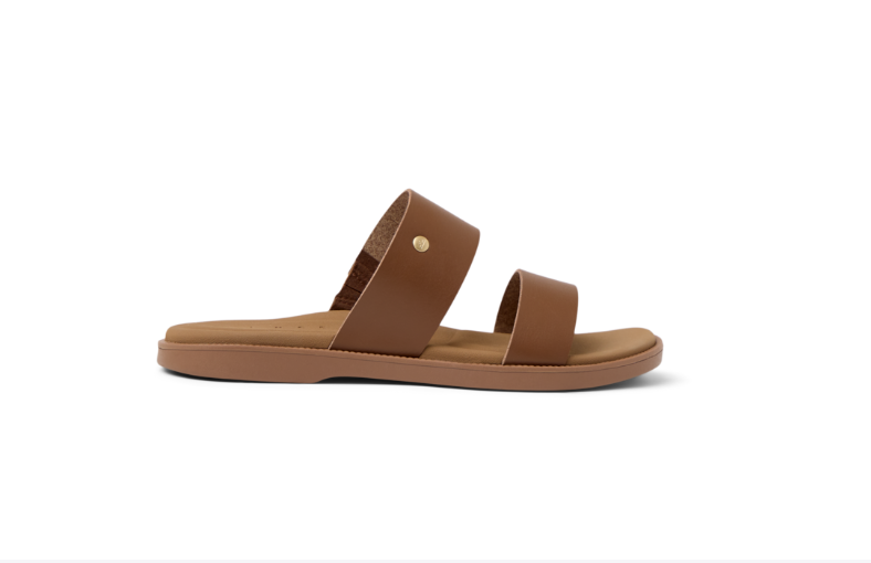 Brown sandal on a white background
