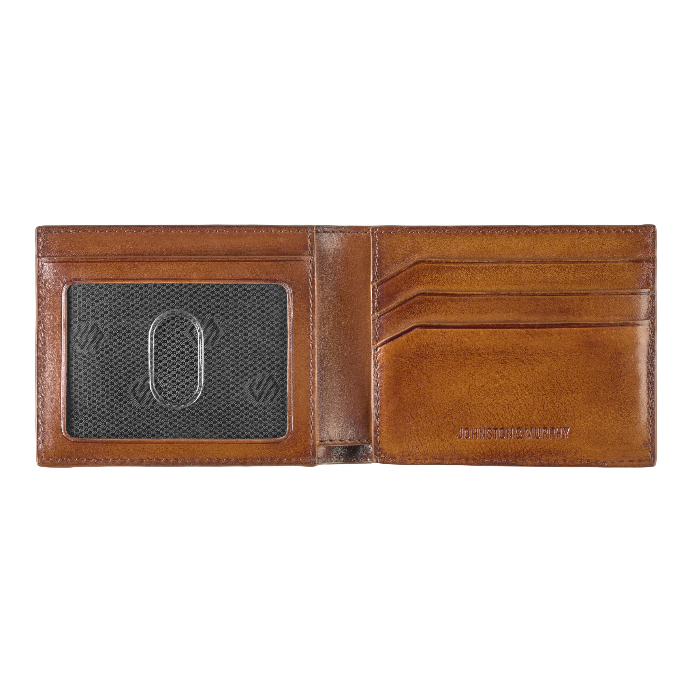 Johnston & Murphy Hudson Burnished Billfold Wallet  2