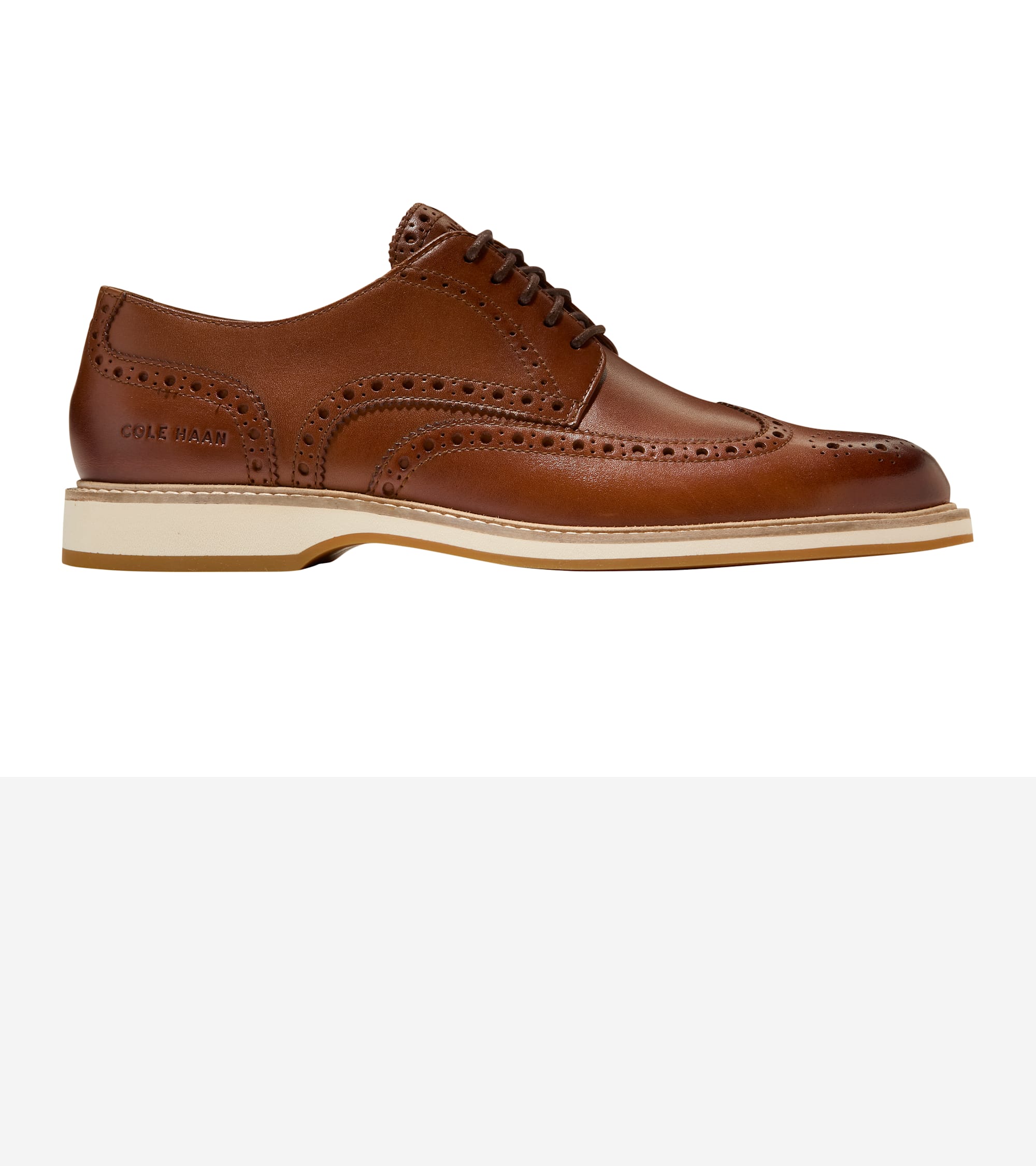 Cole Haan Men's Morse Grand Wingtip Oxford Shoes - British Tan - Size 13 Cole Haan Men's Morse Grand Wingtip Oxford Shoes - British Tan - Size 13