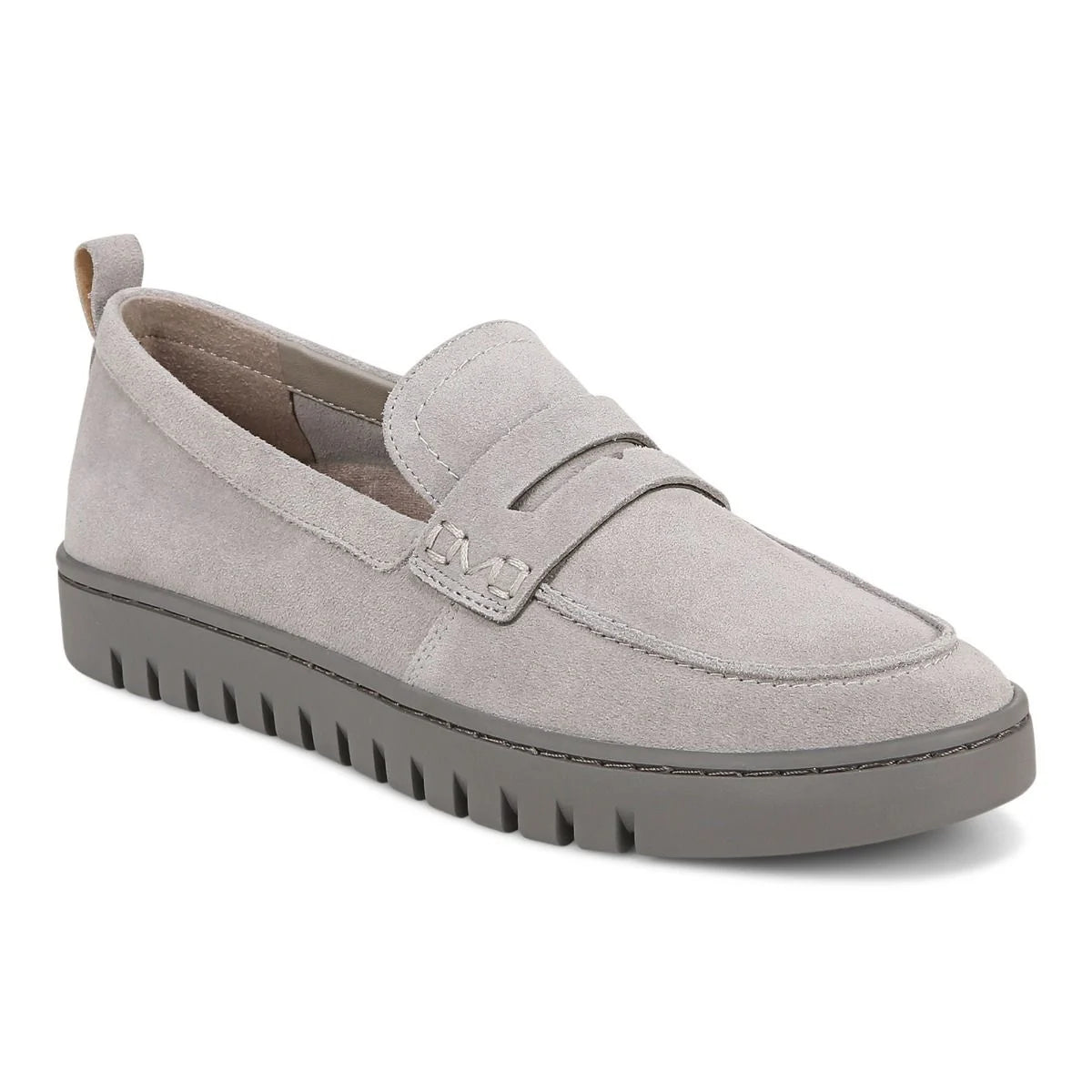 Women's Vionic Uptown Loafer Color: Light Grey Suede 