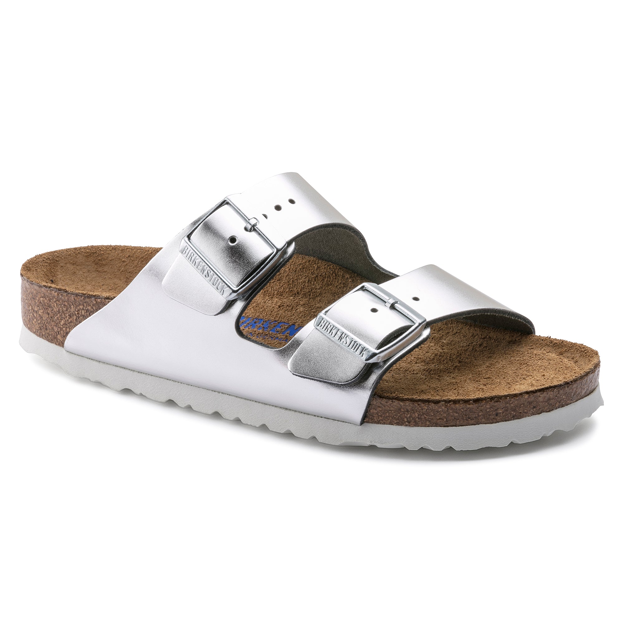 Birkenstock Arizona Soft Footbed Color: Metallic Silver