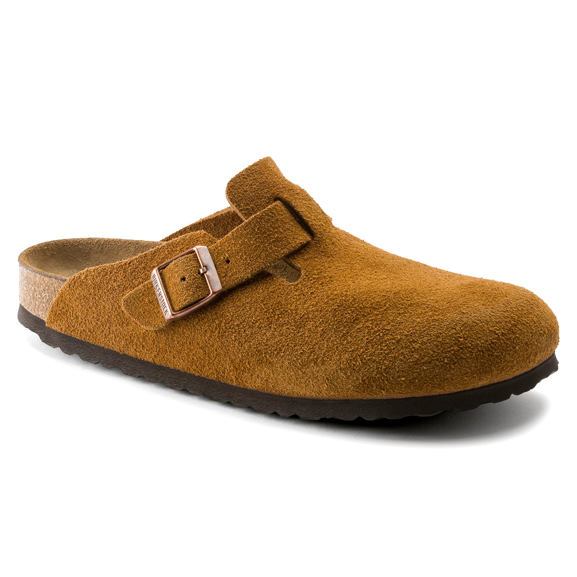 Birkenstock Boston Suede Leather Soft Footbed Clog 10