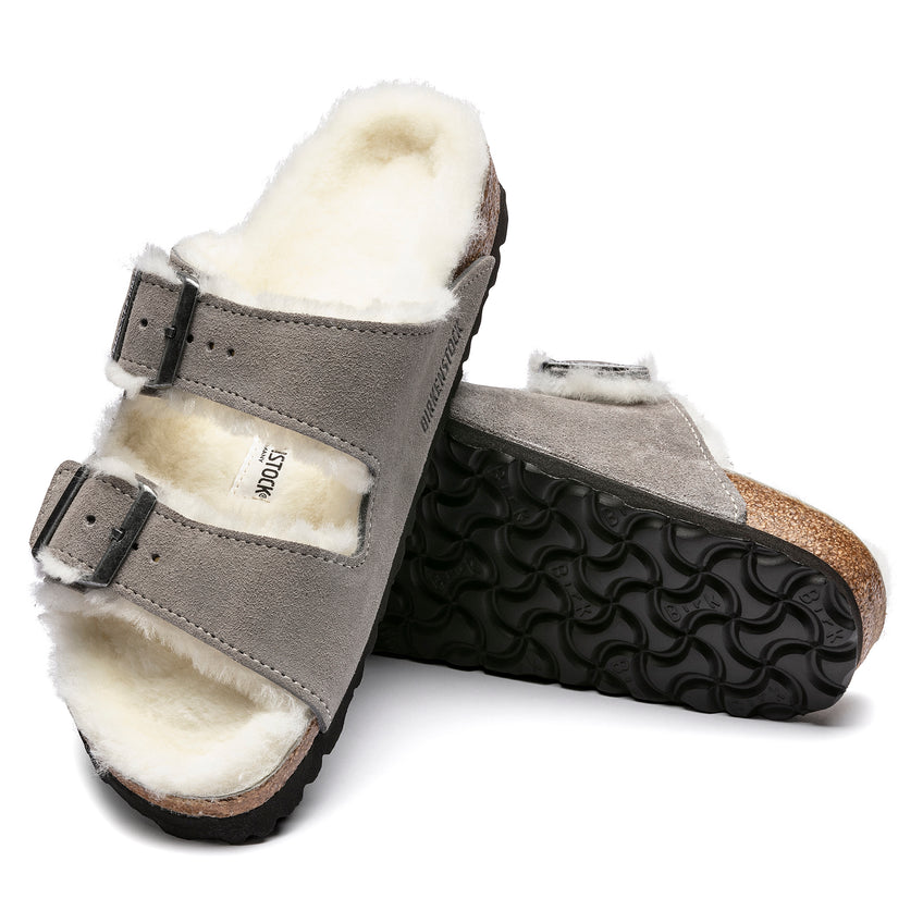 Birkenstock Arizona Shearling Suede Leather Unisex 7