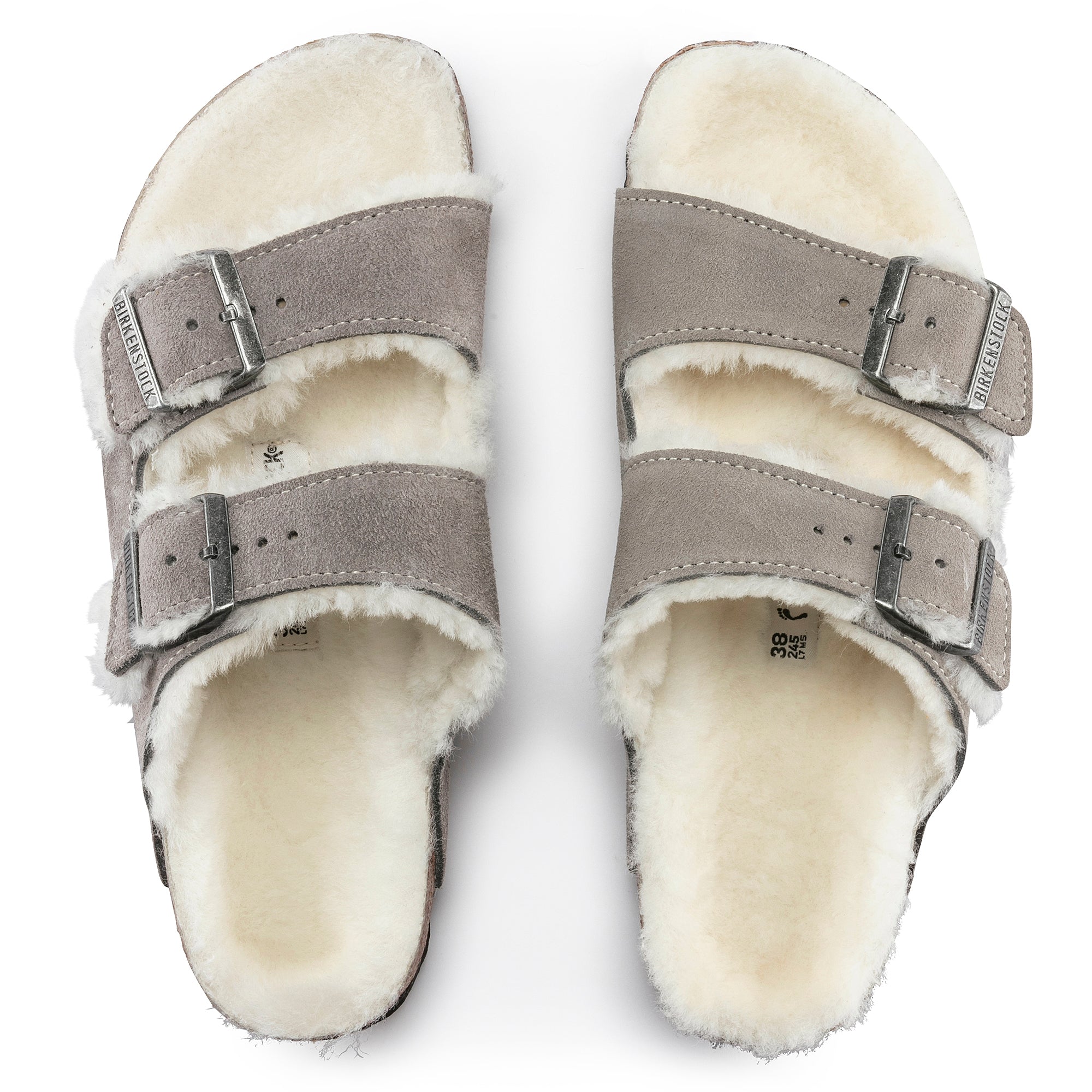 Birkenstock Arizona Shearling Suede Leather Women's  3