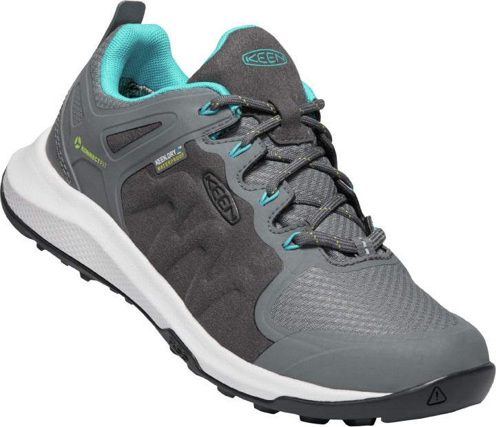 Keen Explore Waterproof Women S Shoes Steel Grey Bright Turquoise 10 B