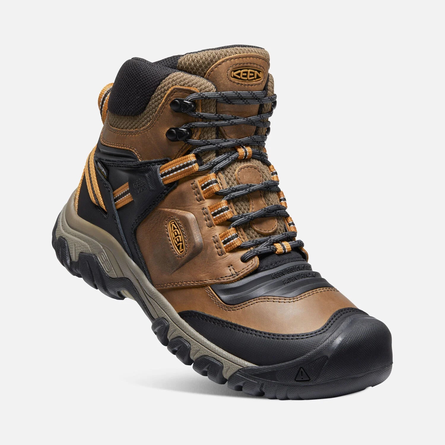 Men's Keen Ridge Flex Waterproof Boot Color: Bison/ Golden Brown
