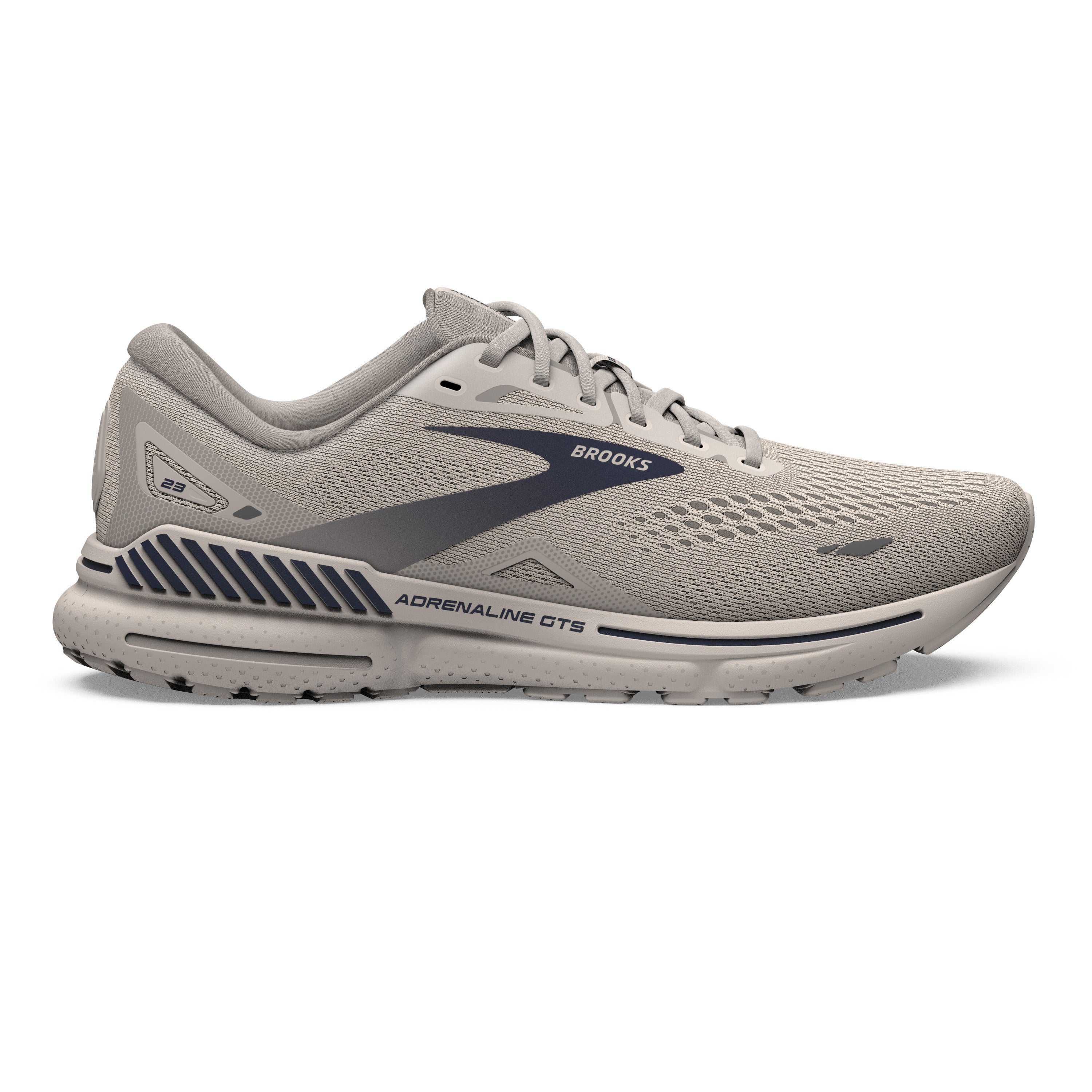 Brooks Adrenaline GTS 23 9.5 Crystal Grey Surf The Web Grey Men s
