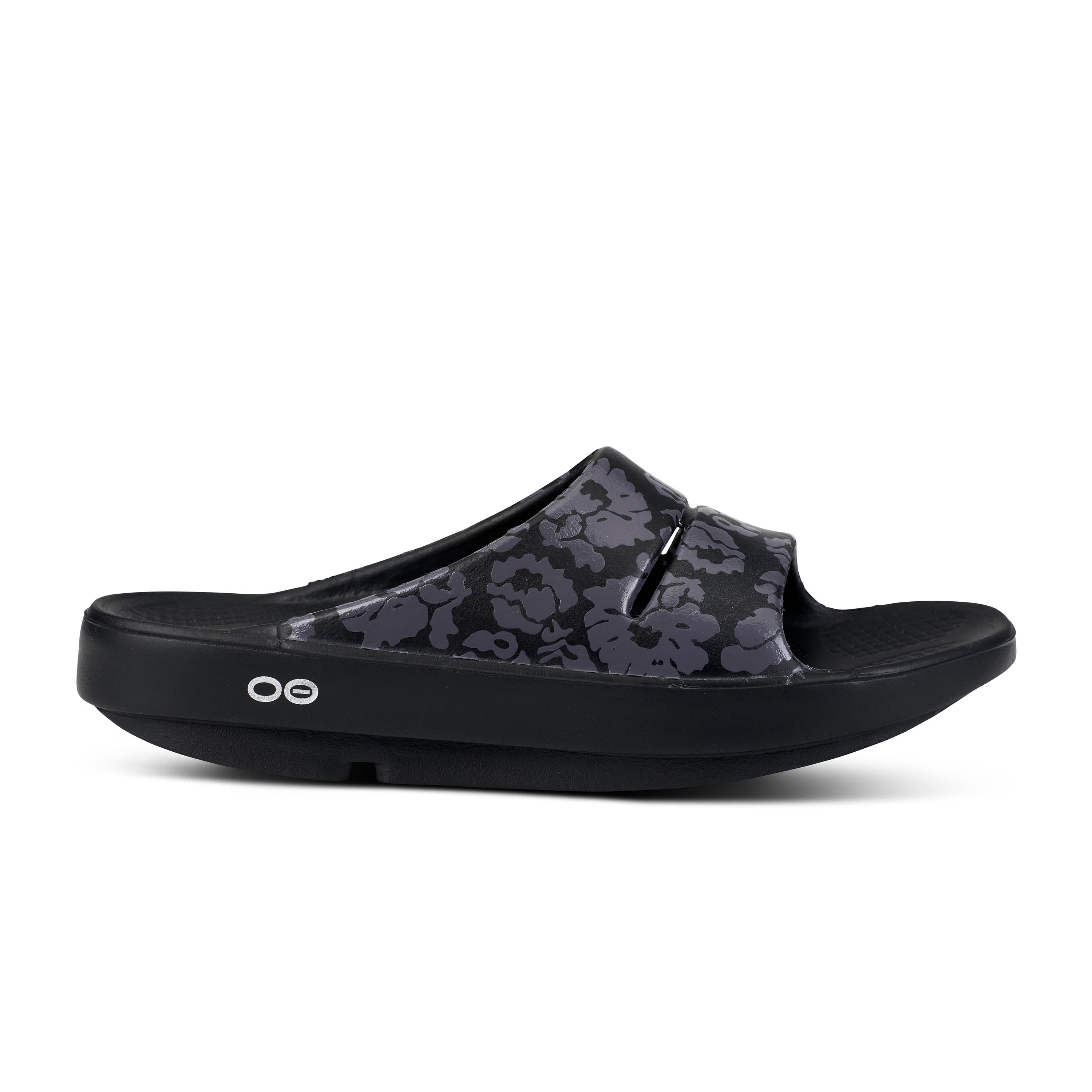 Women's Oofos OOahh Limited Slide Color: Midnight Tropics