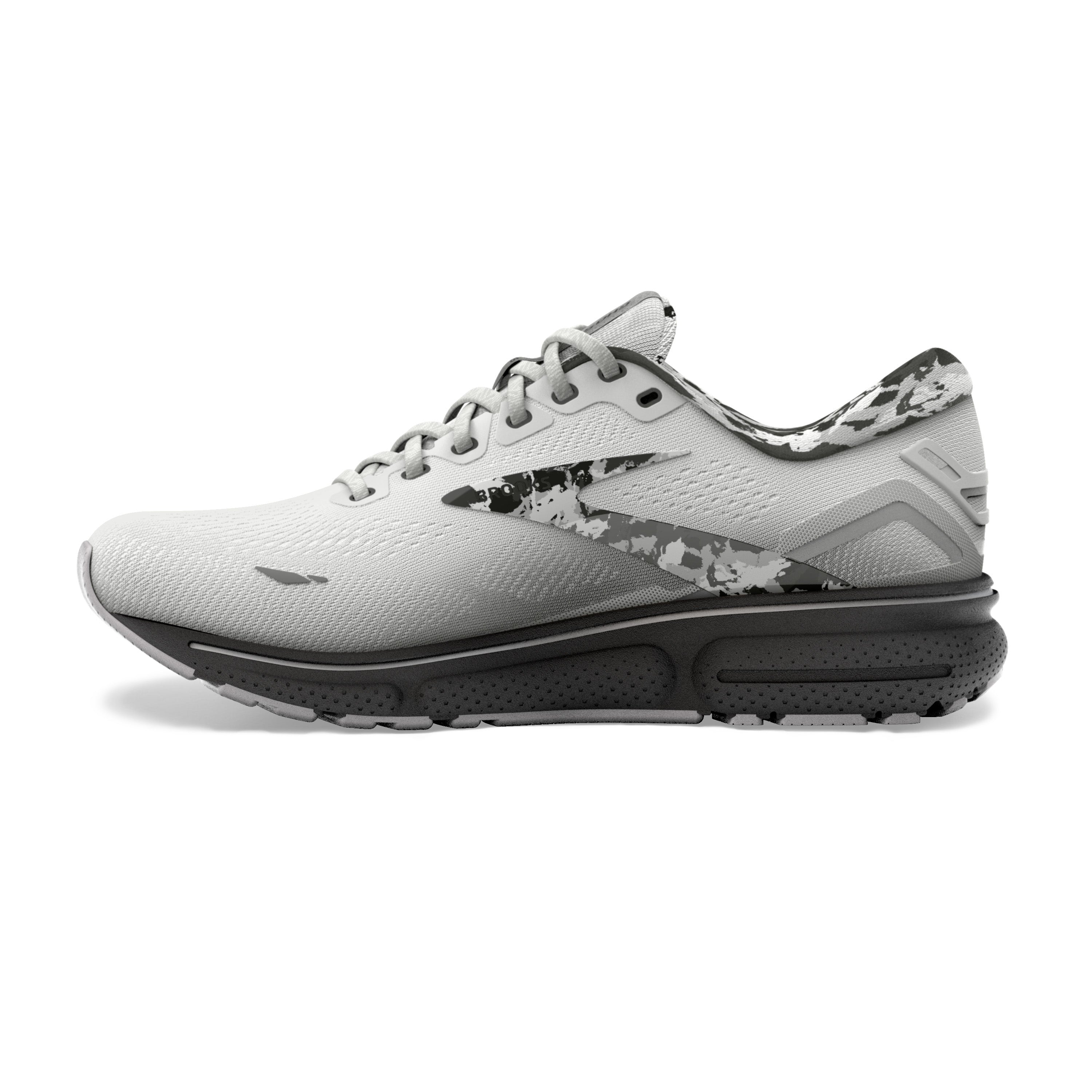 Women's Brooks Ghost 15 Color: White/Ebony/Oyster