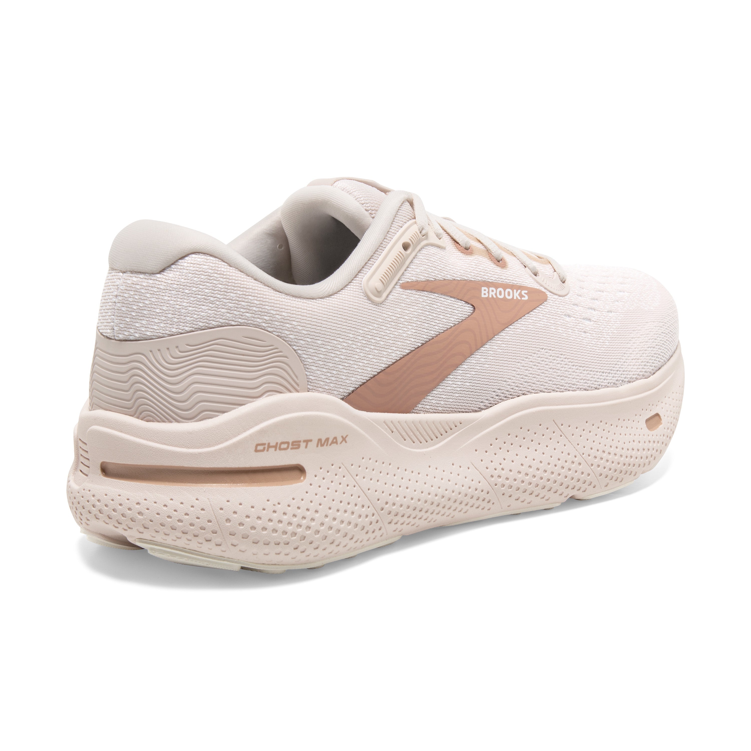 Women's Brooks Ghost Max Color: Crystal Gray/White/Tuscany