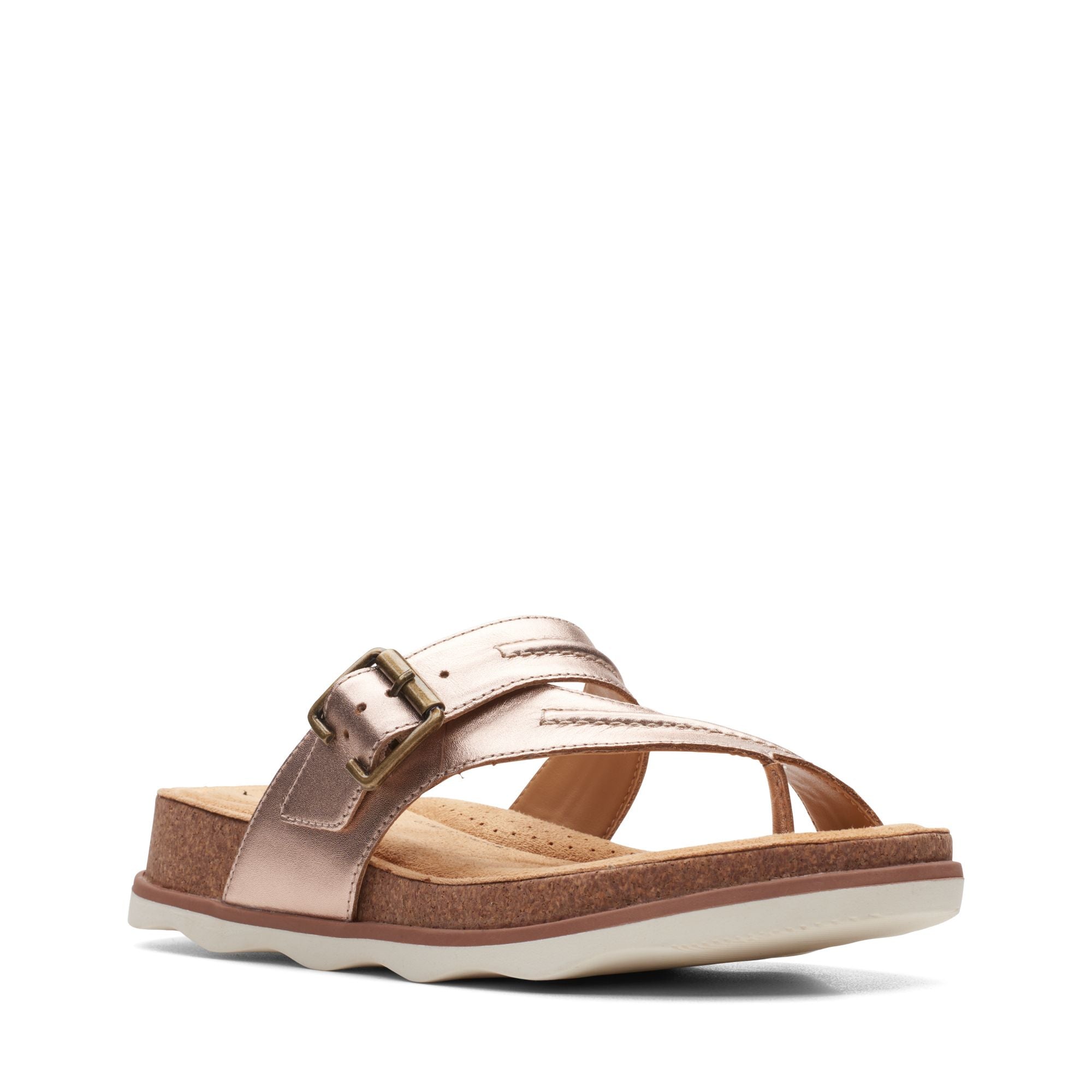 Women's Clarks Brynn Madi Color: Rose Gold Leather