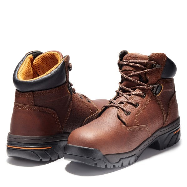 Men's 6-inch Timberland PRO® Helix Alloy Safety Toe Waterproof Boots Brown