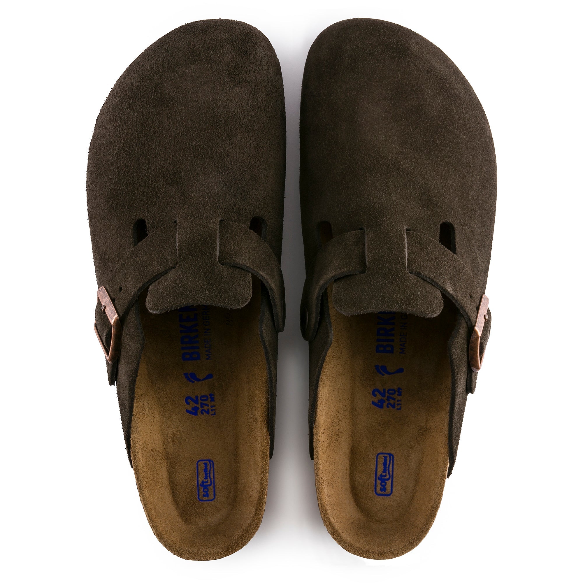 Birkenstock Boston Suede Leather Soft Footbed Clog 20