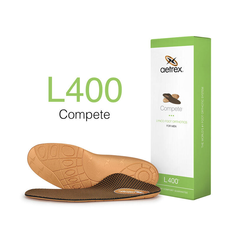 Men's Aetrex Compete Orthotics Insoles for Active Lifestyles