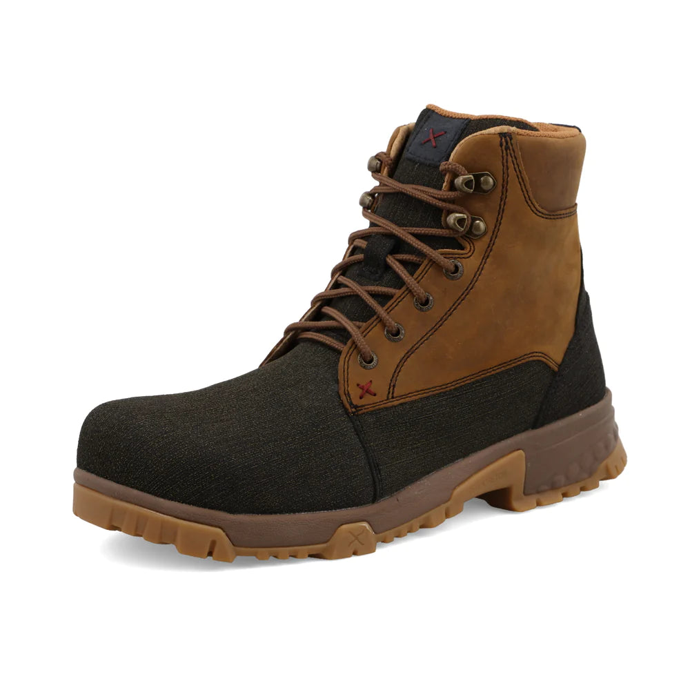 Twisted X 6-Inch Work Boot Charcoal Men's 1