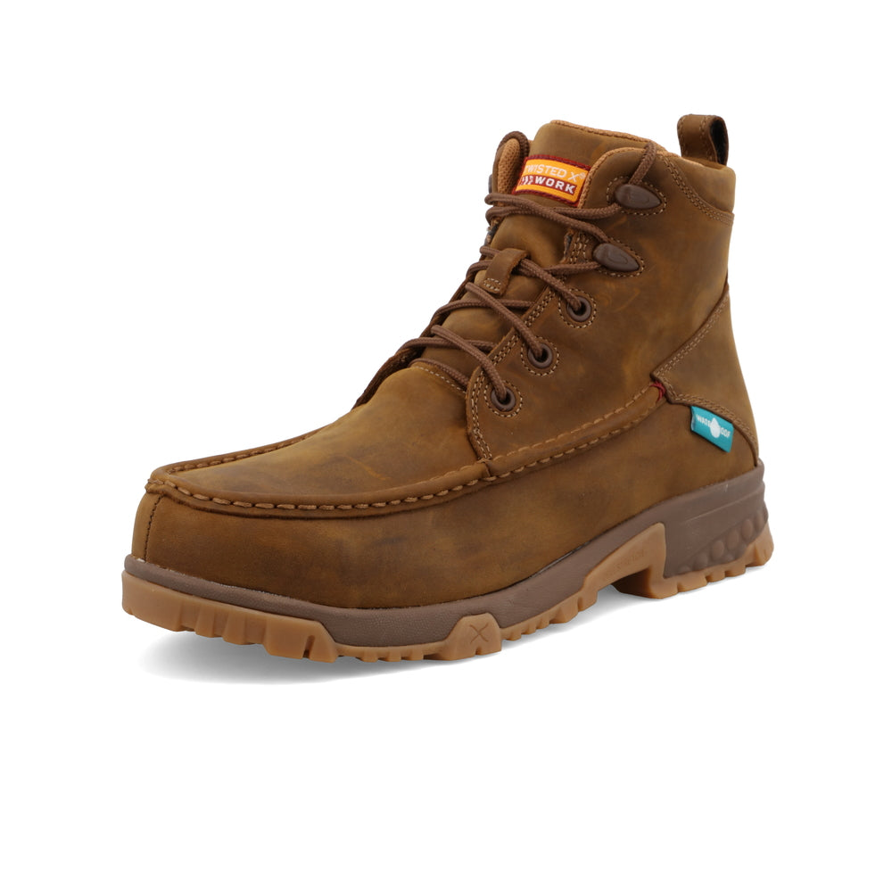 Men's Twisted X 6" Work Boot Color: Brown