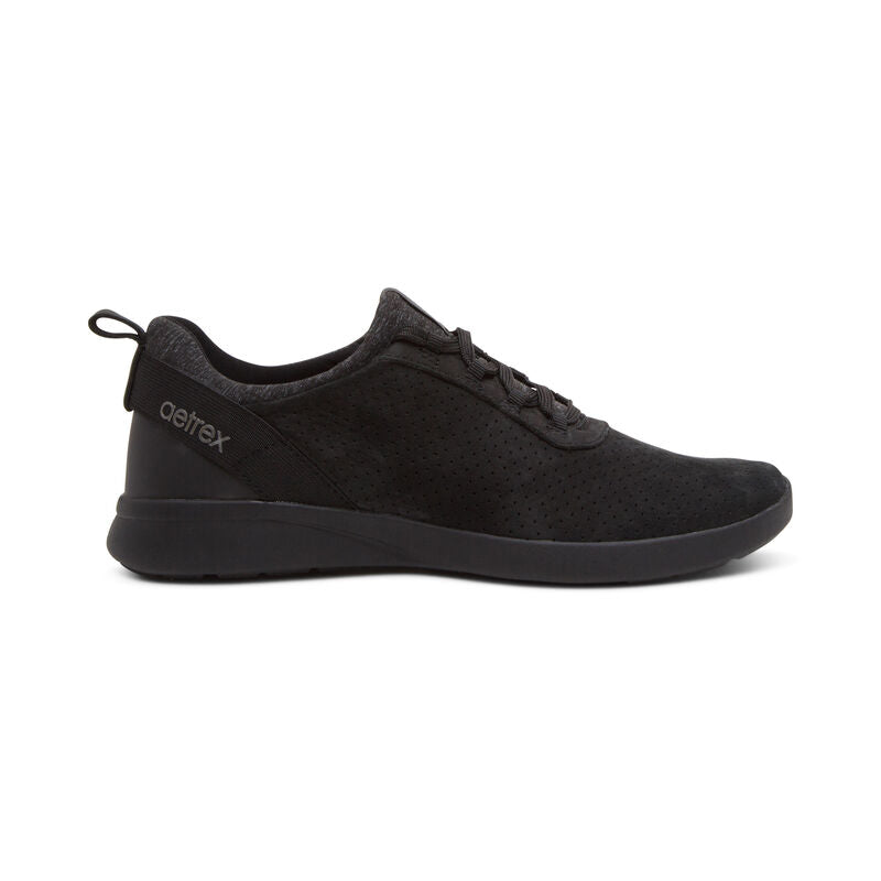 Women's Aetrex Kora Arch Support Sneakers Color: Black