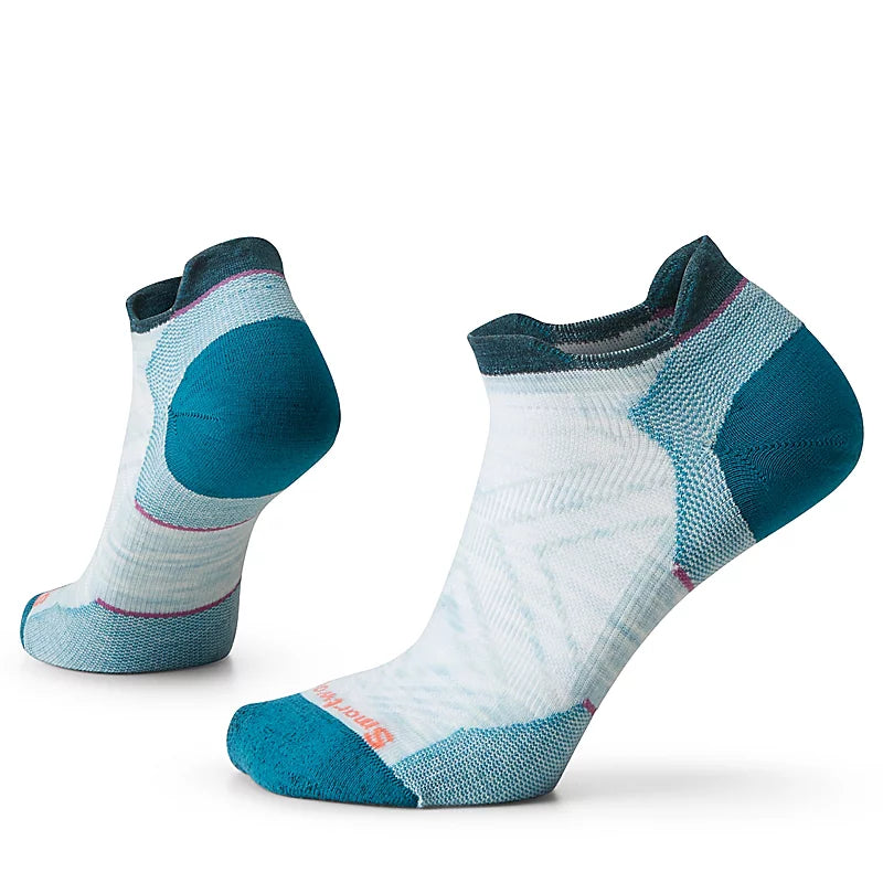 Women's Smartwool Run Zero Cushion Low Ankle Socks Color: Frosty Green