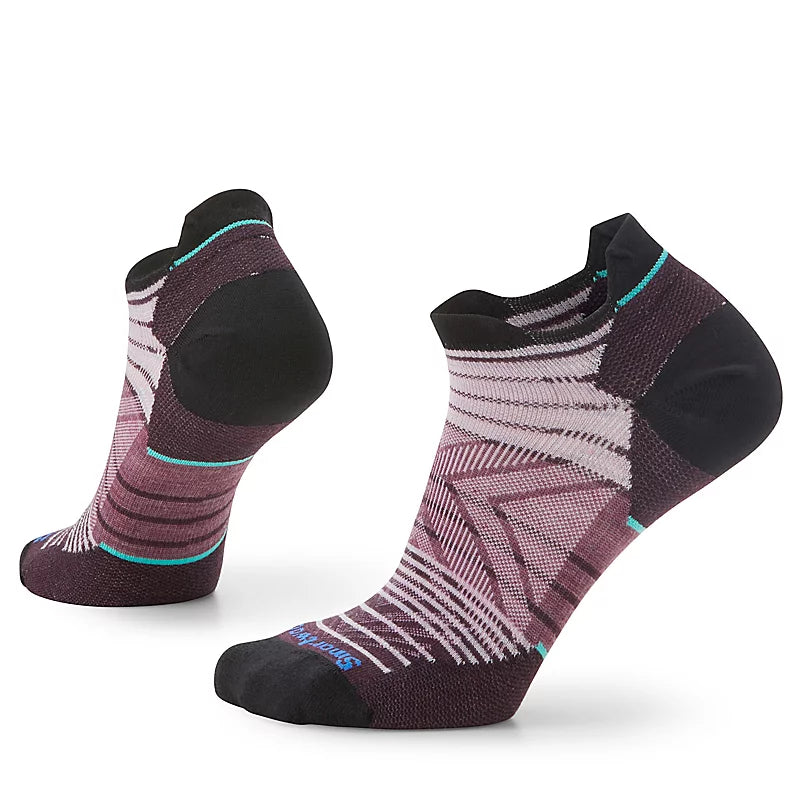 Women's Run Zero Cushion Stripe Low Ankle Socks Color: Purple Eclispse Women's Run Zero Cushion Stripe Low Ankle Socks Color: Purple Eclipse 