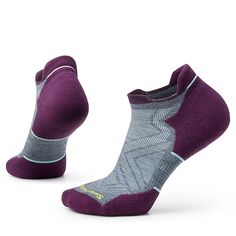Women's Smartwool Run Targeted Cushion Low Ankle Socks Color: Pewter Blue