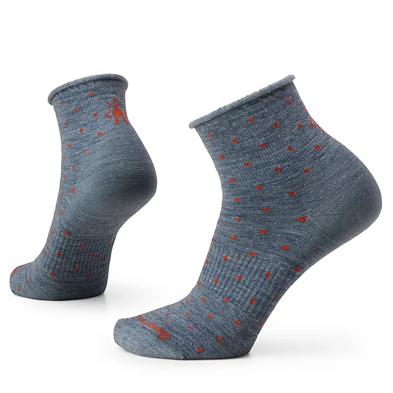 Smartwool Everyday Classic Dot Zero Cushion Ankle Socks Color: Pewter Blue 