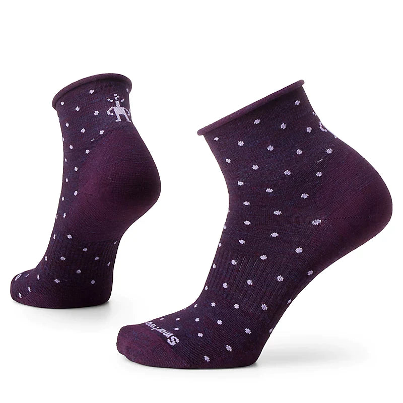 Smartwool Everyday Classic Dot Zero Cushion Ankle Socks Color: Purple Iris