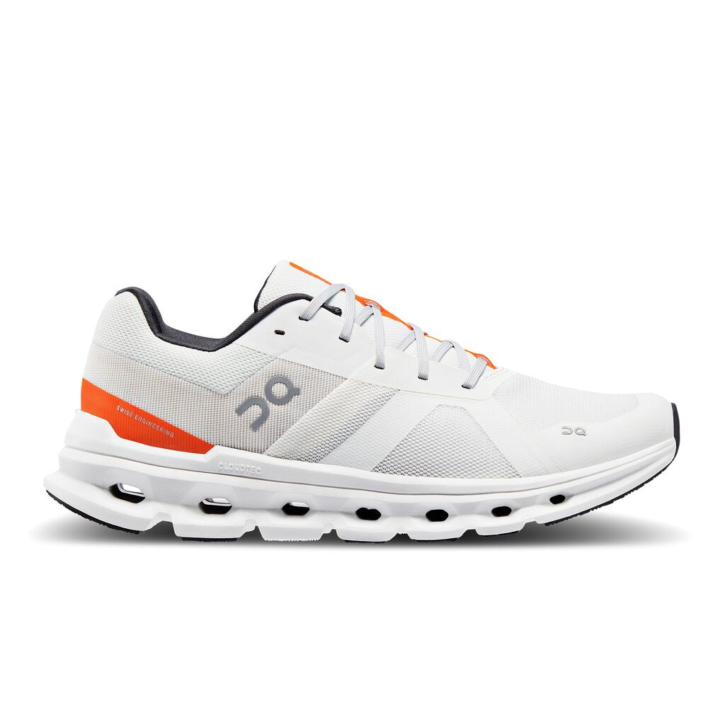 Men's On-Running Cloudrunner Color: Undyed-White | Flame 