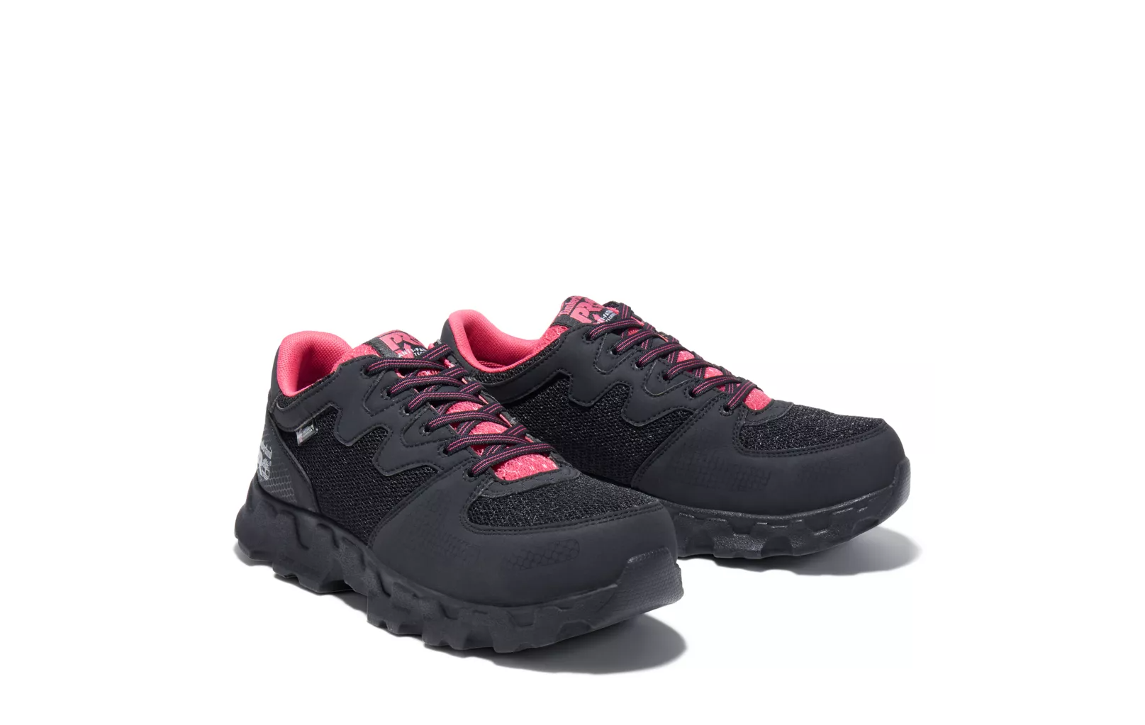 Women's Timberland Pro Powertrain Alloy Toe ESD Work Shoe Black | Pink