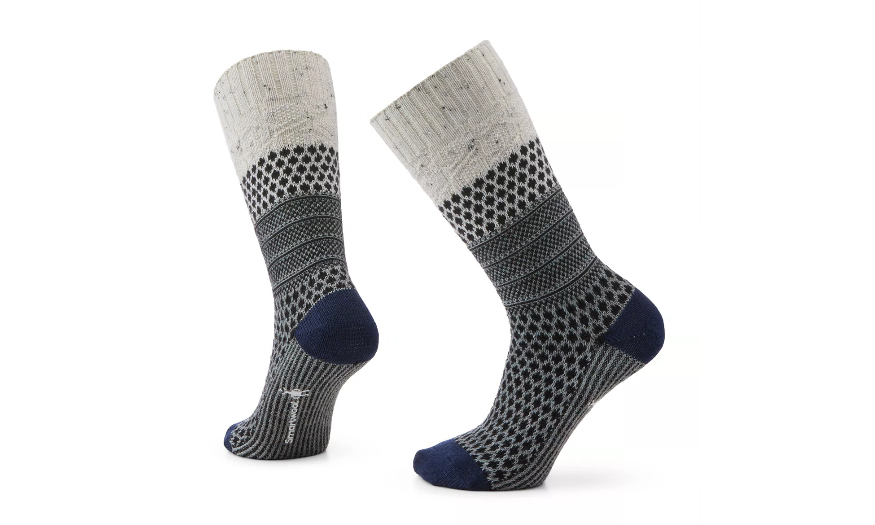 Women's Smartwool Everyday Popcorn Cable Full Cushion Crew Socks Color: Natural Donegal