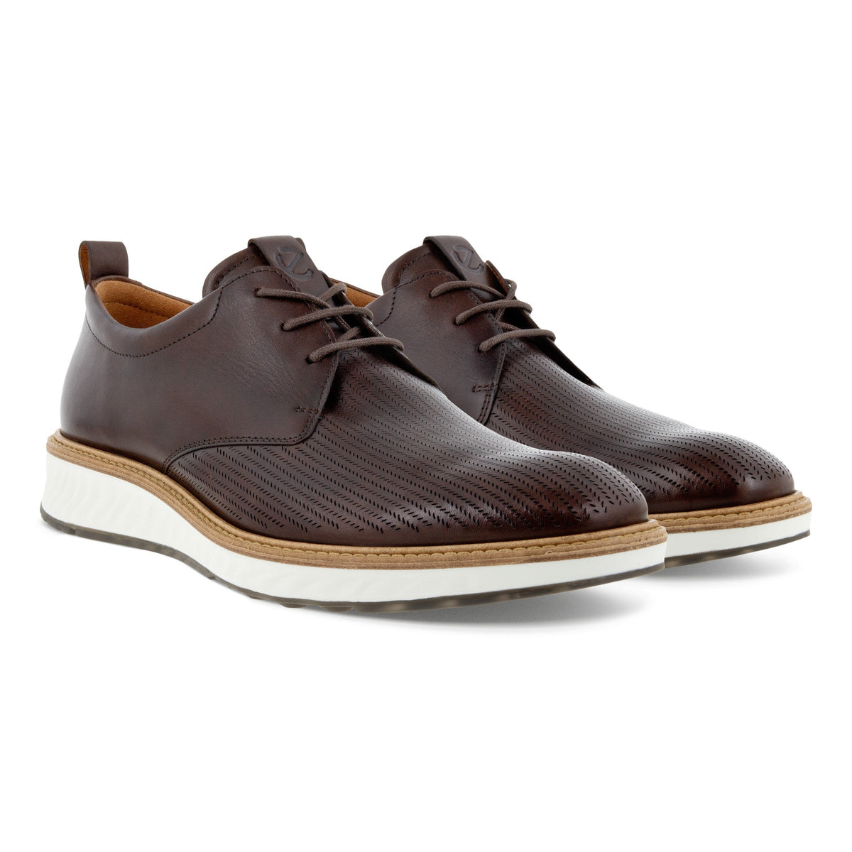 Men’s Ecco ST.1 Brown Mesh Hybrid Casual Tie Oxford. Size 12 US; 46 UK. ECCO Men main image 3