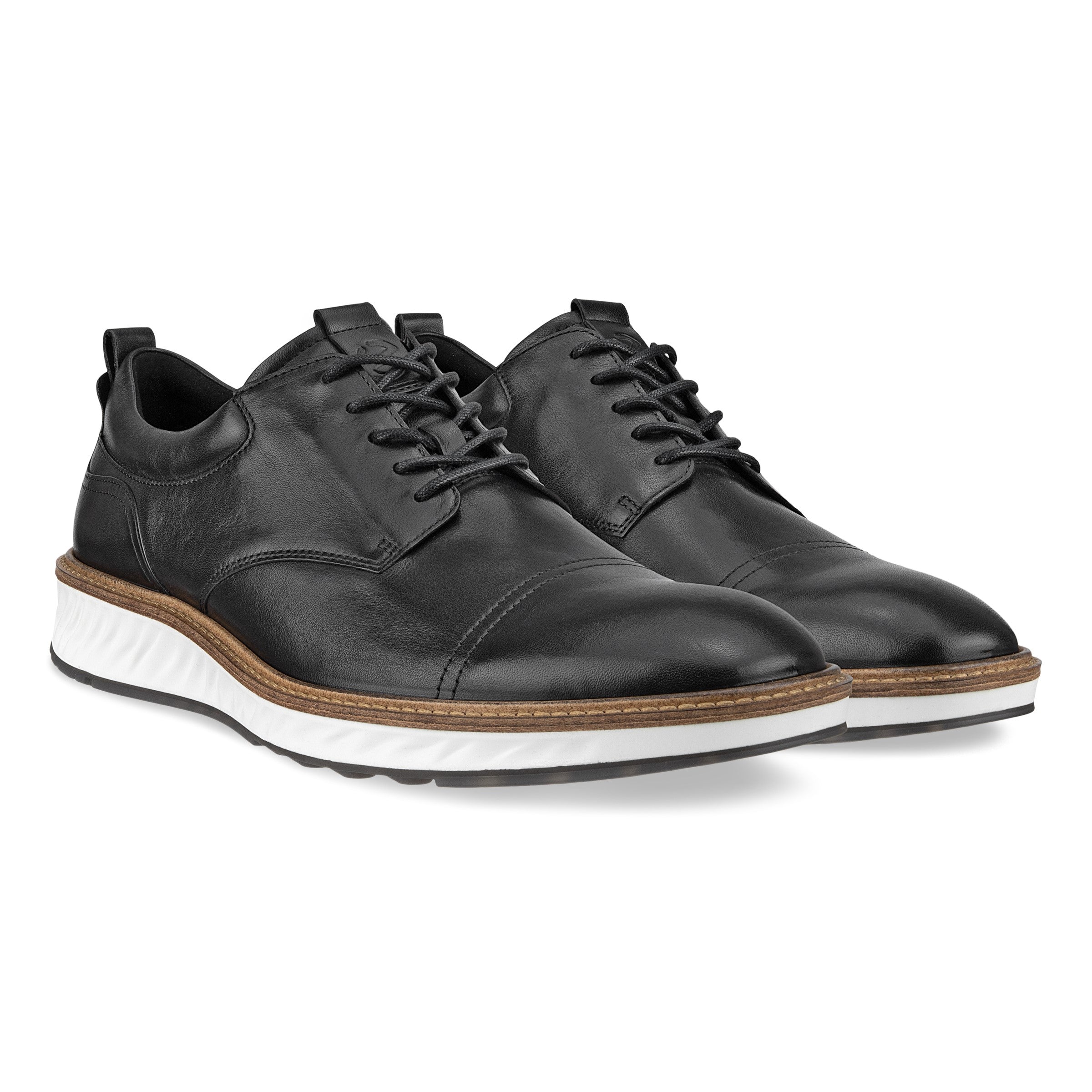Men's Ecco St.1 Hybrid Derby Shoe Color: Black