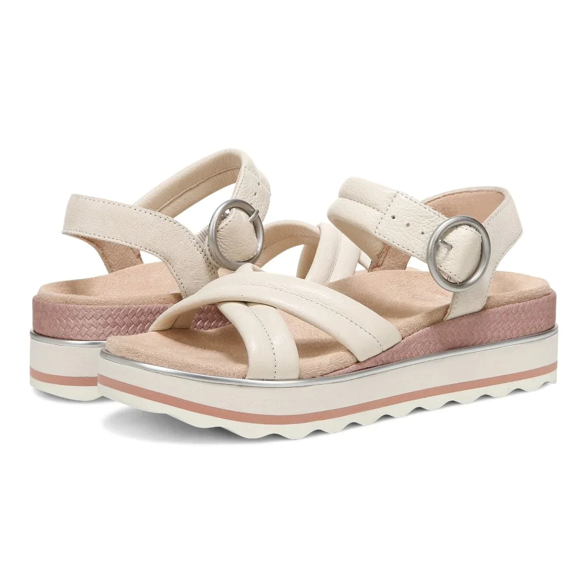 Women's Vionic Reyna Flatform Sandal Color: Cream