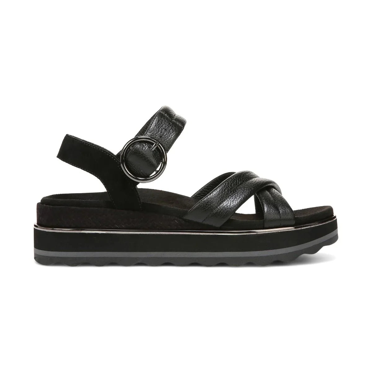 Women's Vionic Reyna Flatform Sandal Color: black