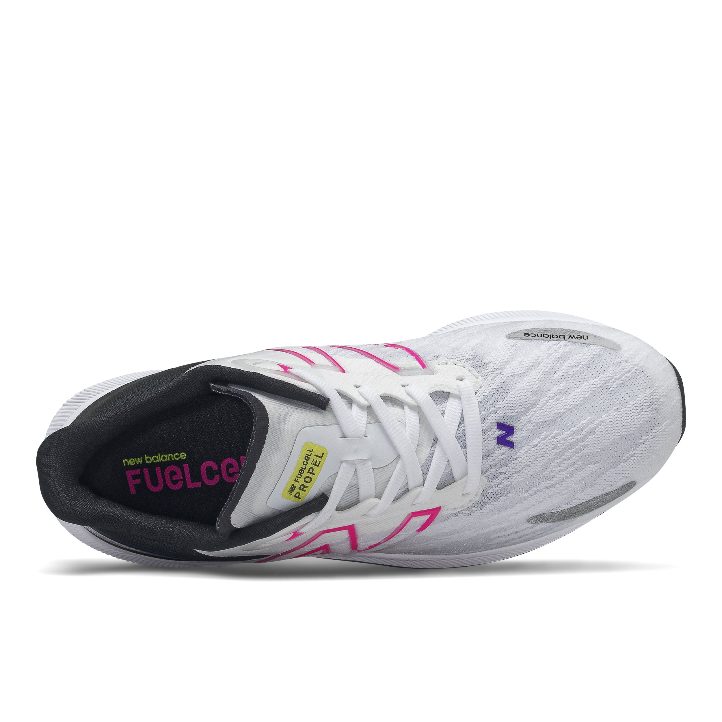 Kid's New Balance FuelCell Propel v3 White With Deep Violet Grade School