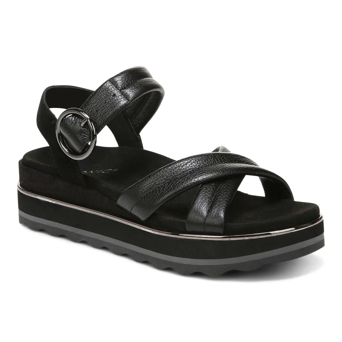 Women's Vionic Reyna Flatform Sandal Color: black