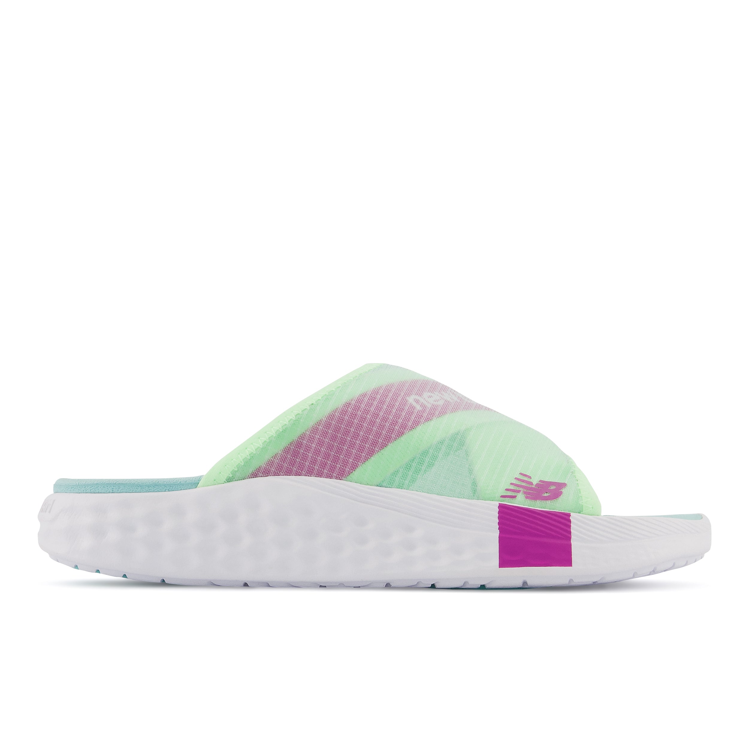 Women's New Balance 360 Color: White with Vibrant Spring and Magenta Pop