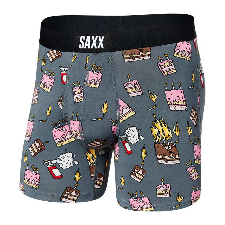 Saxx Ultra Boxer Brief: Polka Pineapple Blue - Craig Reagin Clothiers