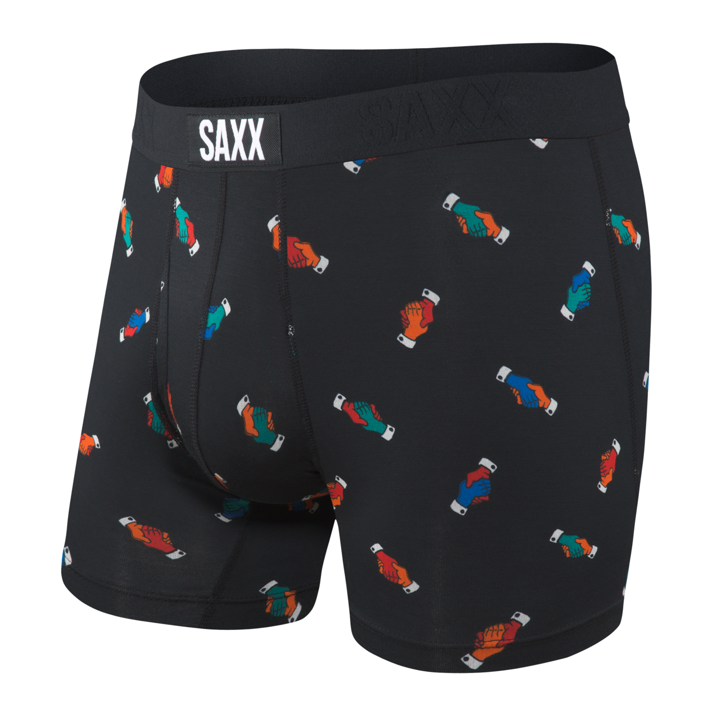 Men's Saxx Ultra Boxer Brief Design: Black Shake It Out