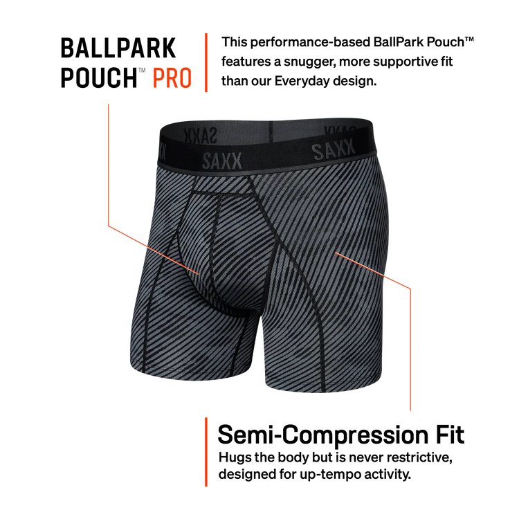 Men's Saxx Kinetic Light-Compression Mesh Boxer Brief Color: Optic Camo-Black