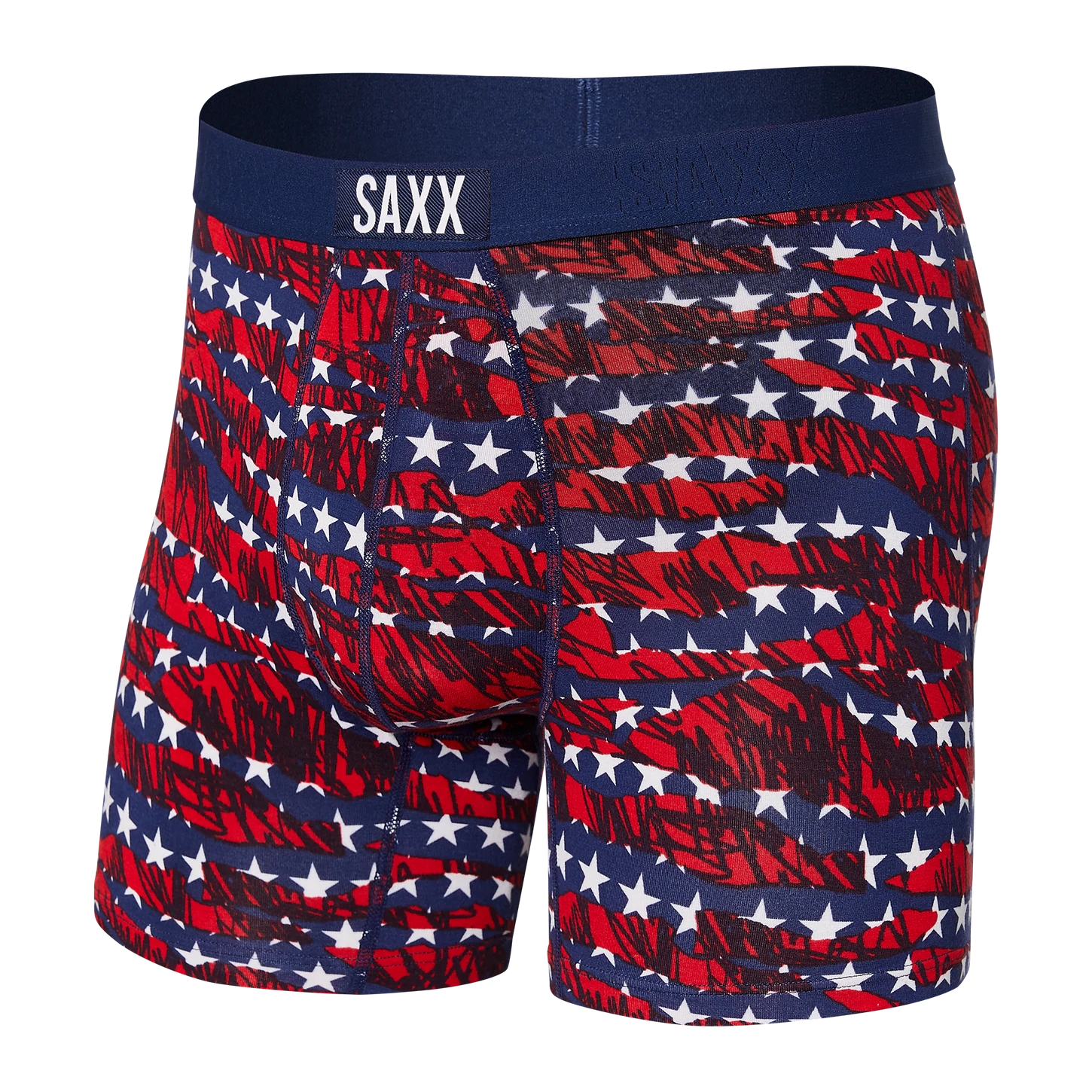 Saxx Sport Mesh Boxer Brief w/ Fly SXBB12F-LSB, Lightning Stripe Blue LSB, Mens Boxer Briefs
