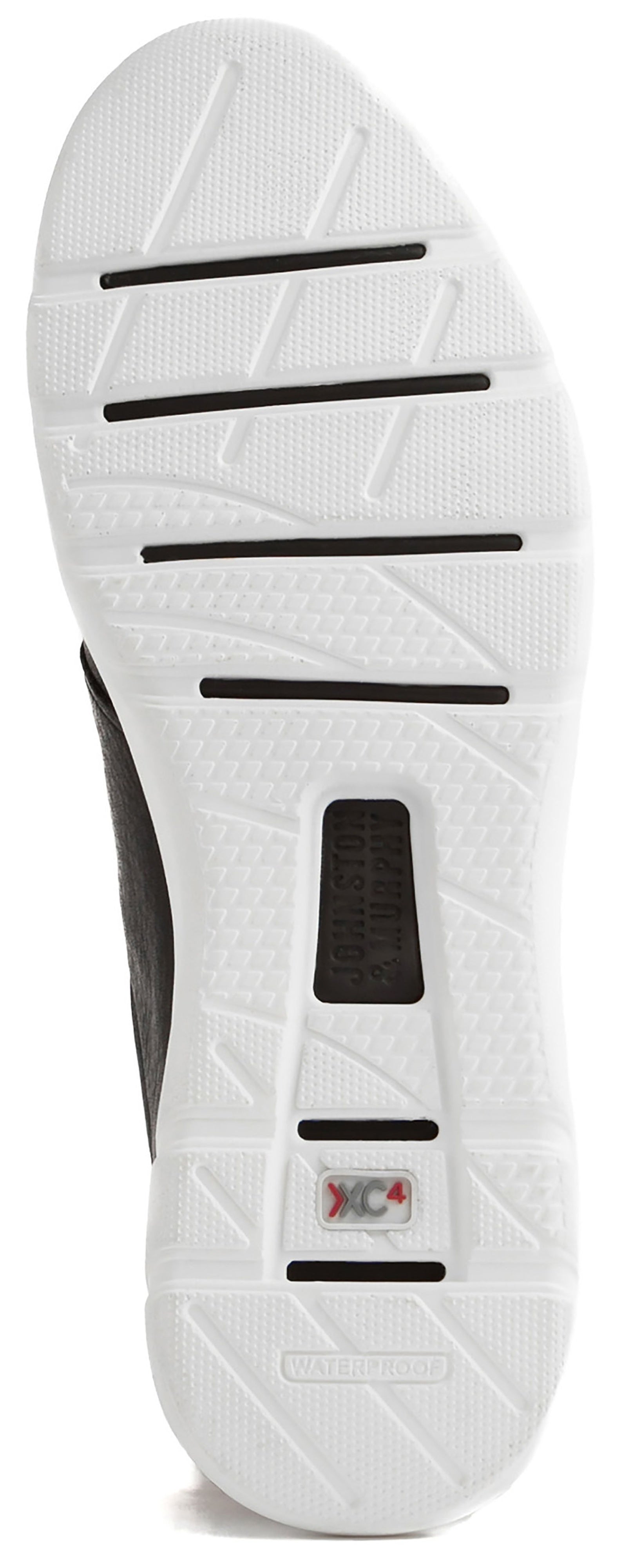Men's Johnston & Murphy XC4® Prentiss Plain Toe Color: Black Waterproof Full Grain