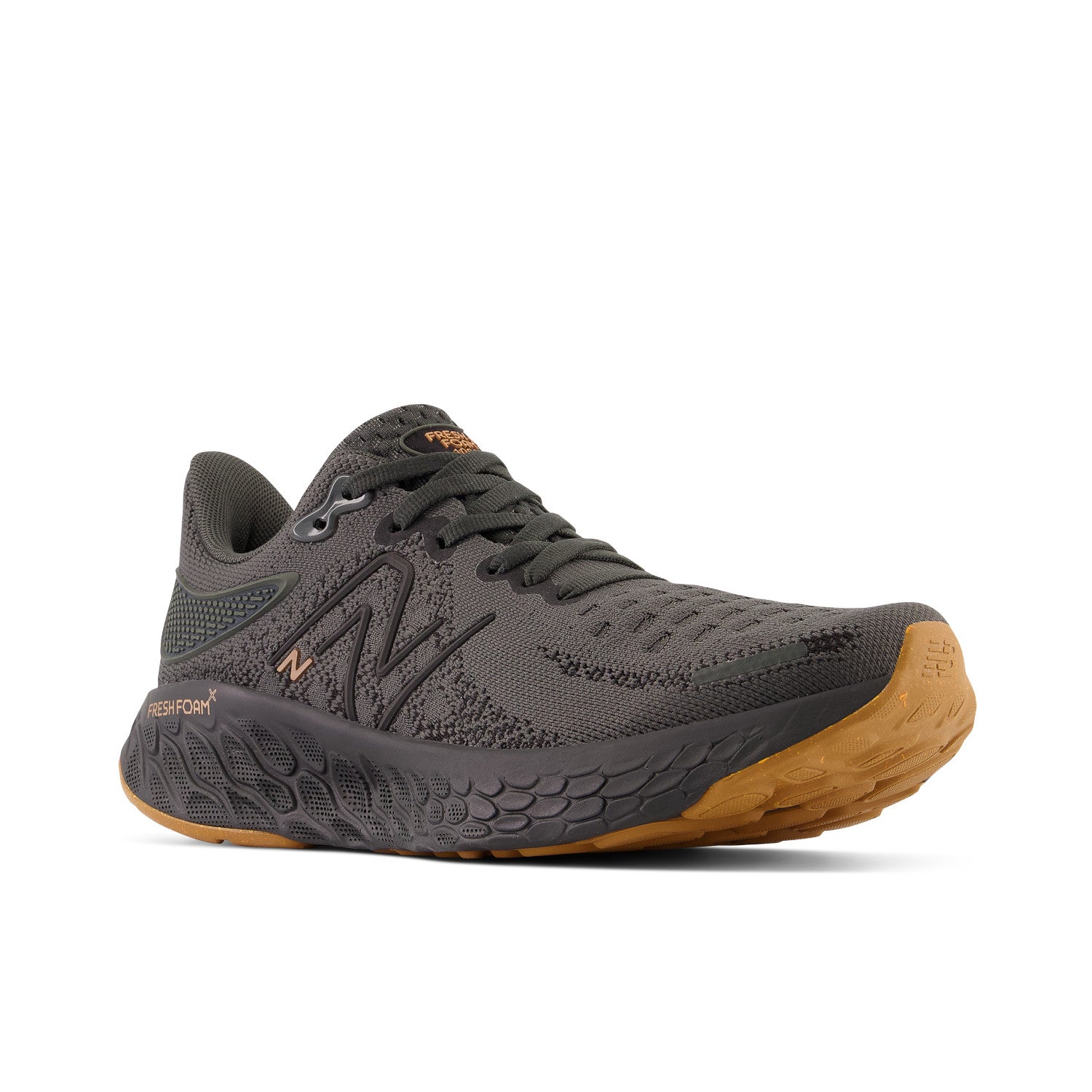 Women's New Balance Fresh Foam X 1080v12 Lounge Around Color: Blacktop with Black and Copper Metallic