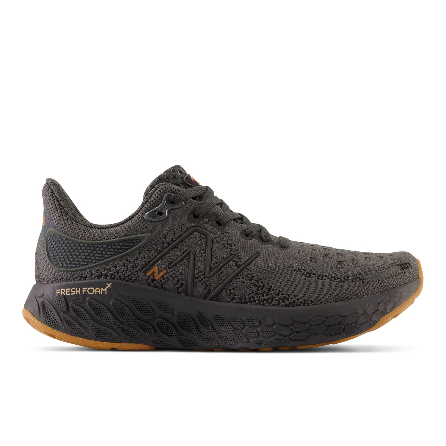 Women's New Balance Fresh Foam X 1080v12 Lounge Around Color: Blacktop with Black and Copper Metallic