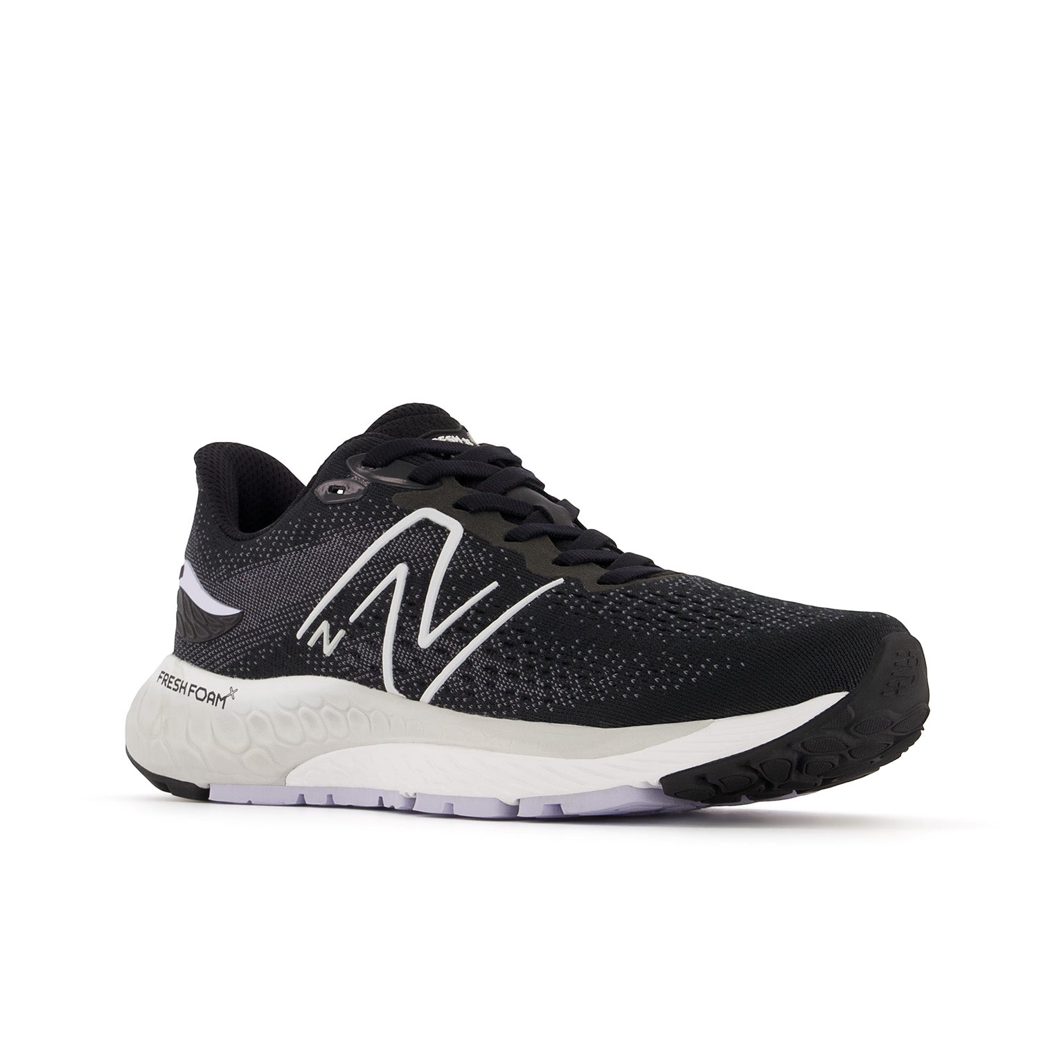 Women's New Balance Fresh Foam X 880v12 Color: Black with Violet Haze and Steel